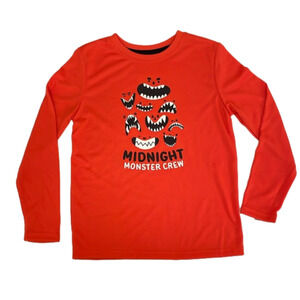 New kids Cat&Jack long sleeve sleepwear top size S 6/7 Halloween